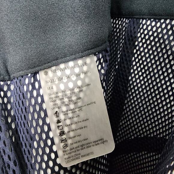 NEW Neiwai Active Flare Bib Snow Pants in Midnight Navy Blue - Picture 13 of 13